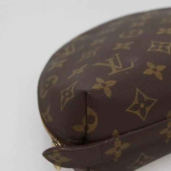 LOUIS VUITTON Monogram Trousse Demi Ronde Cosmetic Pouch M47520 LV Auth BA014 - Picture 15 of 16